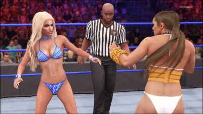 Ronda-Rousey-vs.-Brittney-Babe-WWE-2K22-Super-Girl-Fights-